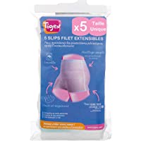 Tigex bragas de malla extensible | talla única | blanco | 5 unidades